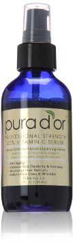 PURA DOR 20 Vitamin C Serum Professional Strength Overnight Therapy 4 Fluid Ounce