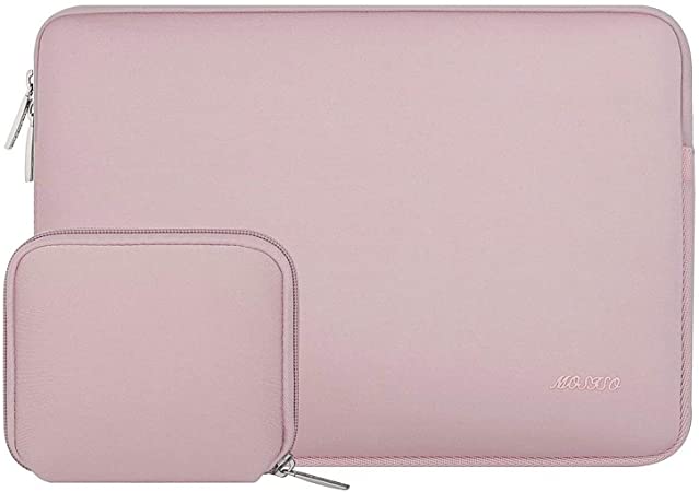 MOSISO Tablet Sleeve Compatible with iPad Pro 11 inch (3rd Gen) M1 5G 2021-2018, 2020 10.9 iPad Air 4, 10.2 iPad 8th/7th Gen, 10.5 iPad Air 3, iPad 9.7, Neoprene Bag Cover with Small Case, Baby Pink