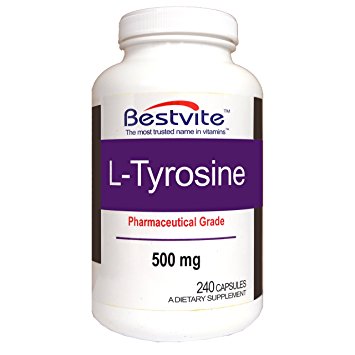 L-Tyrosine 500mg (240 Capsules)