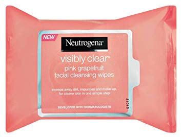 Neutrogena Oil-Free Facial Cleansing Wipes with Pink Grapefruit, 25 Count (Pack of 8)