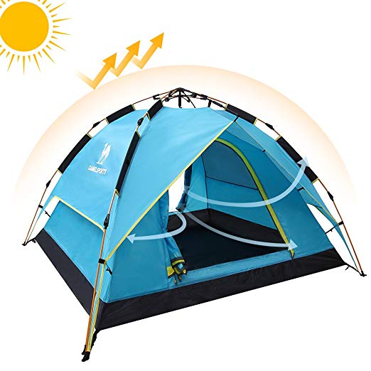 Camel Fourth-Generation Automatic Hydraulic Tent for 2-3 Person Outdoor Rainproof Camping