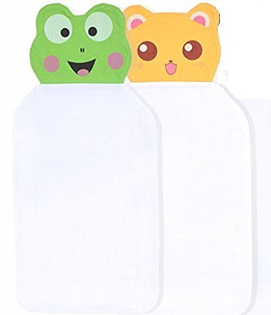 Easem Animal Face Cotton Sweat Absorbent / wicking Towel, 2 Packs