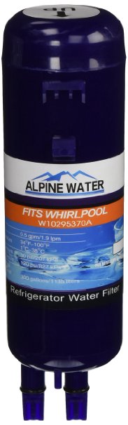 Refrigerator Water Filter Fits Whirlpool W10295370A