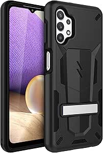 ZIZO Transform Series for Galaxy A32 5G Case - Rugged Dual-Layer Protection with Kickstand - Black