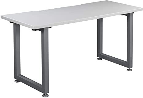 Vari Table (60x30) - Office Desk with Durable Finish & Cable Management Tray - (White)