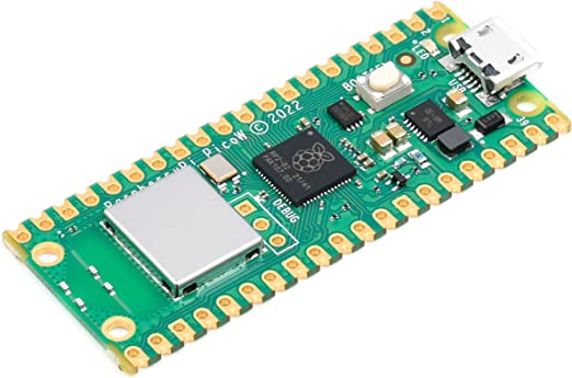 Built-in WiFi Raspberry Pi Pico W,Support 2.4/5 GHZ Wi-Fi 4, Based on Official RP2040 Dual-core Processor,Dual-core Arm Cortex M0  Processor