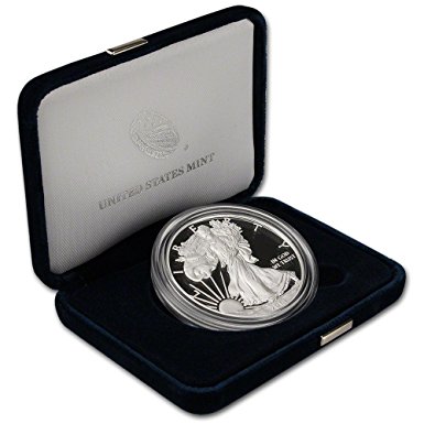 2014 W American Silver Eagle Proof $1 OGP US Mint