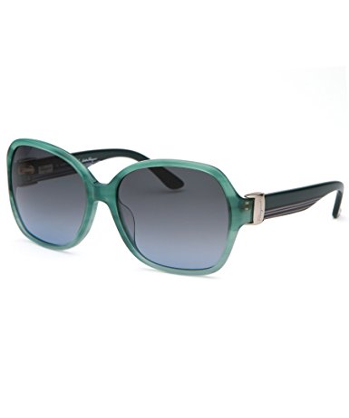 Salvatore Ferragamo SF650S-336-57 Women's Butterfly Sea Green Sunglasses