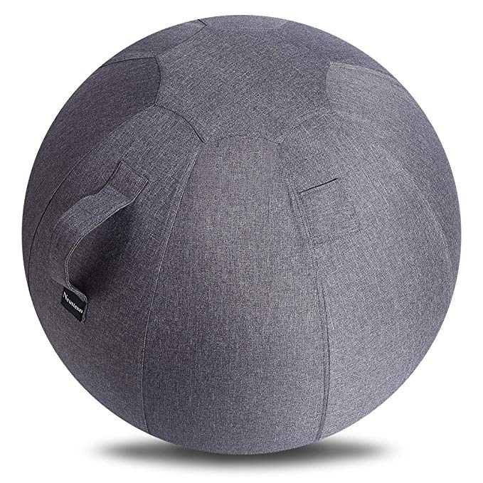 Neustern Balance Ball Chair Covers -Sitting Ball Chair Cover for Yoga, Office, Pilates, Birthing Ball Professional Quality Design Ergonomic with Handel Machine Washable