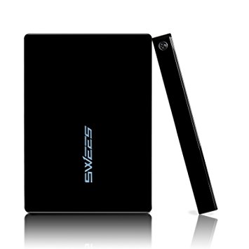 Swees 25600mAh High Capacity Power Bank (3 Smart Port, 4.5A Output) Portable External Battery Charger For iPhone, iPad, Samsung Galaxy and More - Black