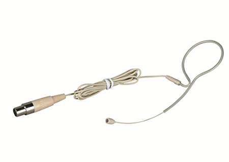 GTD Audio Single Earhook Headset microphone For Belt Pack Transmitter