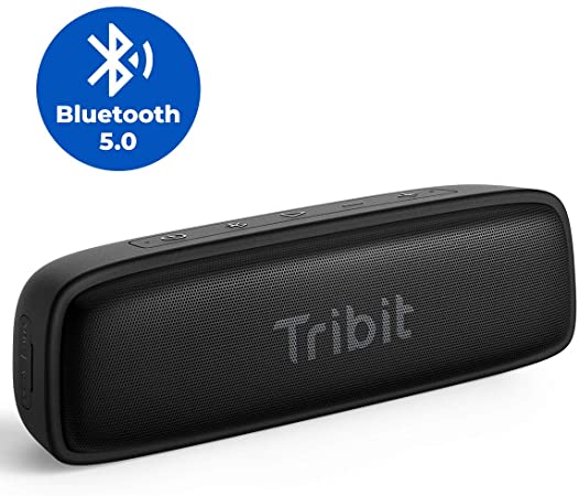 Tribit XSound Surf Bluetooth Speaker, 12W Speakers Bluetooth Wireless with Superior Sound, Bluetooth 5, IPX7 Waterproof, Wireless Stereo Pairing, 100ft Wireless Range Perfect for Home, Outdoor, Travel