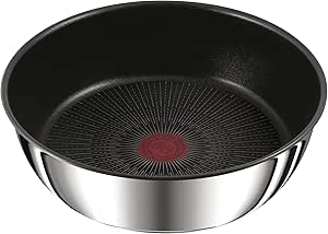 Tefal Ingenio Sauteuse 24 cm, Induction, Revêtement antiadhésif, Acier inoxydable, Gain de place, Indicateur de température, Fabriqué en France, Preference L9733502