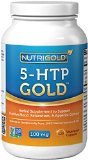 5-HTP 100mg 120 Vegetarian Capsules - The GOLD Standard Pure 5-HTP Extract Guaranteed Free of Harmful Peak-X GMOs and Allergens