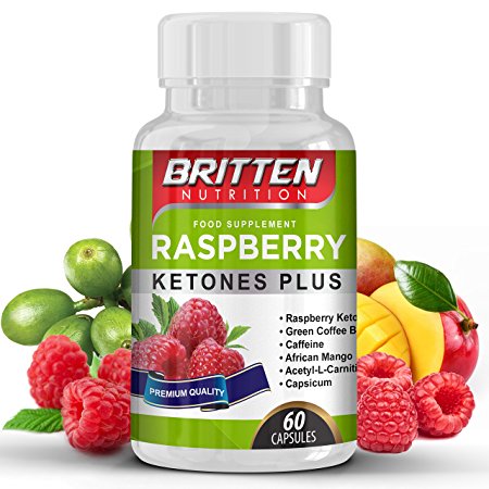 ULTRA Strong Raspberry Ketone | Highest Rated 5 STAR! | FREE DIET PLAN EBOOK WITH EVERY ORDER | For Men & Women | Easy To Swallow Capsules | 100% MONEY BACK GUARANTEE | 1 MONTH SUPPLY