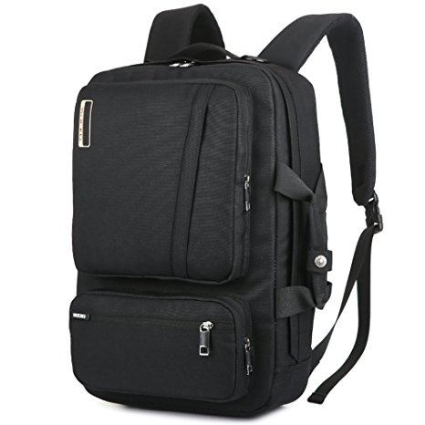 SOCKO 18.4 Inch Laptop Backpack with Side Handle and Shoulder Strap,Travel Bag Hiking Knapsack Rucksack College Student Shoulder Back Pack For 18-18.4 Inches Laptop Notebook Computer, Black-Black