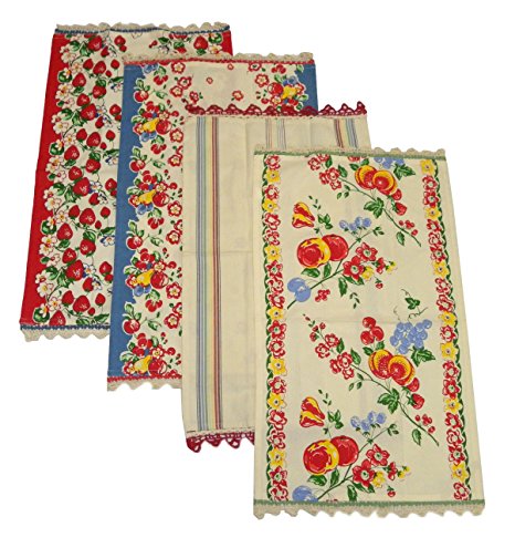 Berries Jubilee Kitchen Dish Towels By Moda, Set of 4