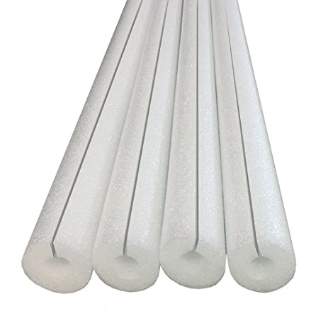 Clamp On Foam Noodles For Padding or Bumper -Made in USA- Highest Quality 4 PACK (White)
