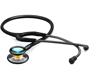 ADC Adscope 603 Clinician Stethoscope with Tunable AFD Technology, 31 inch Length, Iridescent Tactical