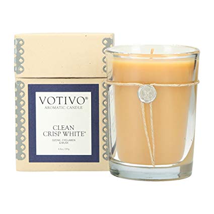 Votivo Aromatic Candle - Clean Crisp White