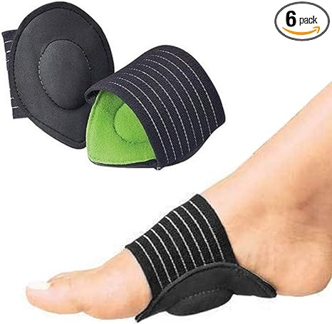 3 Pairs Arch Support Pads Foot Relief Cushions Shoe Insert for Plantar Fasciitis, Heel Spurs, Flat Foot Pain, Fallen Arches