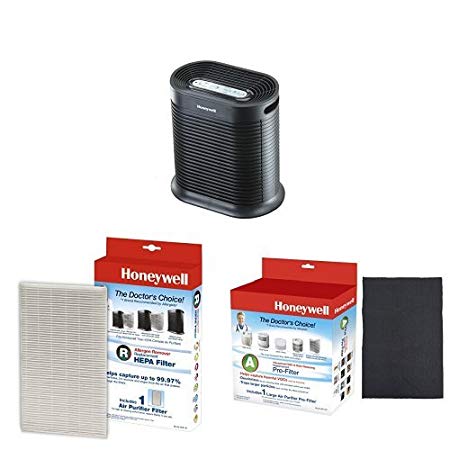 Honeywell HPA100 True HEPA Allergen Remover with Replacement Filter & Filter A HRF-AP1 Universal Carbon Air Purifier Replacement Pre-Filter