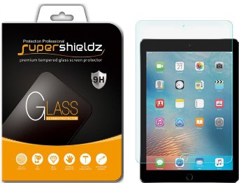 iPad Pro 9.7 inch Tempered Glass Screen Protector, Supershieldz® Apple iPad Pro 9.7" 0.3mm 9H Hardness Anti-Scratch, Anti-Fingerprint, Bubble Free [ Lifetime Warranty]