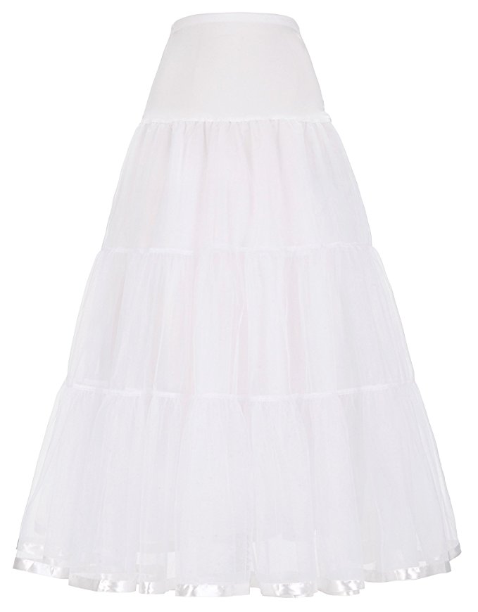 GRACE KARIN Women's Ankle Length Petticoats Bridal Slips