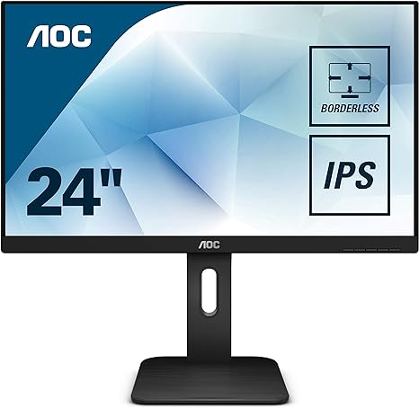 Aoc 24P1 Monitor 1920X1080 Vga Dvi Hdmi Displplay Port Usb 3.0