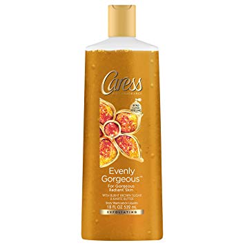 Caress Evenly Gorgeous Exfoliating Body Wash,18 oz (Pack of 3)