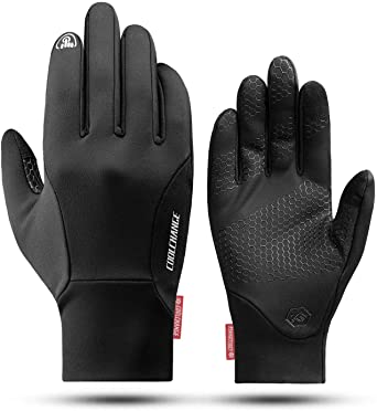 Cool Change Winter Bike Gloves Windproof Cycling Gloves Touch Screen Cold Weather Bicycle Gloves Anti-Slip for Men Women Running Hiking Walking Driving