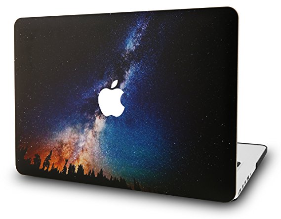 KEC MacBook Air 13 Inch Case Plastic Hard Shell Cover A1369/A1466 (Night Sky)