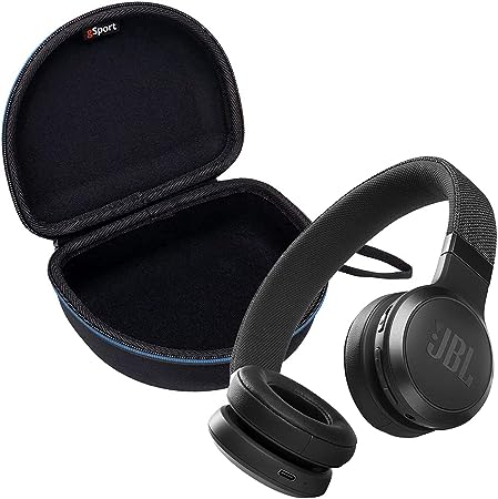 JBL Live 460NC Wireless On Ear Noise Cancelling Headphone Bundle with gSport Case (Black)