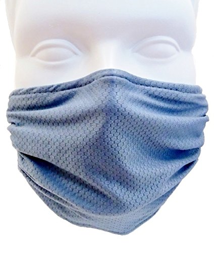 Breathe Healthy Honeycomb Steel Blue Mask - 2 Pack Deal! Washable Seasonal Allergy & Pollen Mask