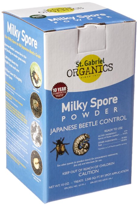 St. Gabriel Organics 8001096 Milky Spore Powder, 10-Ounce