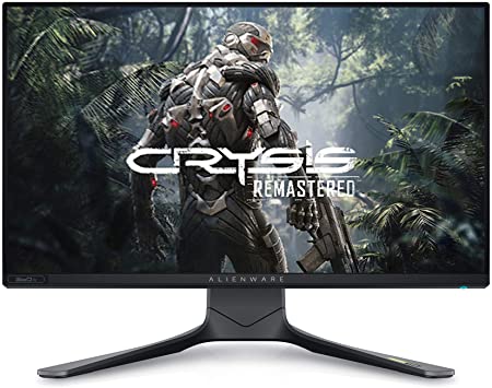 Alienware AW2521H Gaming Monitor - 24.5-inch FHD (1920x1080p at 360Hz), NVIDIA G-SYNC Certified, 100mm x 100mm VESA Mounting Support with Quick Release Button, Dark Side of The Moon (Latest Model)