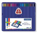 Staedtler Ergosoft Colored Pencils Set of 24 Colors in Stand-up Easel Case 157SB24