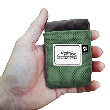 Matador Pocket Blanket 2.0 NEW VERSION, picnic, beach, hiking, camping. Water Resistant with Built-in Ground Stakes