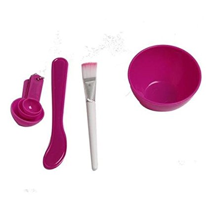 Linkings Makeup Homemade Facial Face Mask Mixing Bowl Brush Spoon Set Kit
