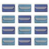 MightyMicroCloth Premium Microfiber Cleaning Cloths 12 pack each in a Travel Pouch for Eyeglasses Computer Screens Glasses Lens iPads iPhones Cameras LCD TV - 7 x 6 6 Royal 6 Sky Blue