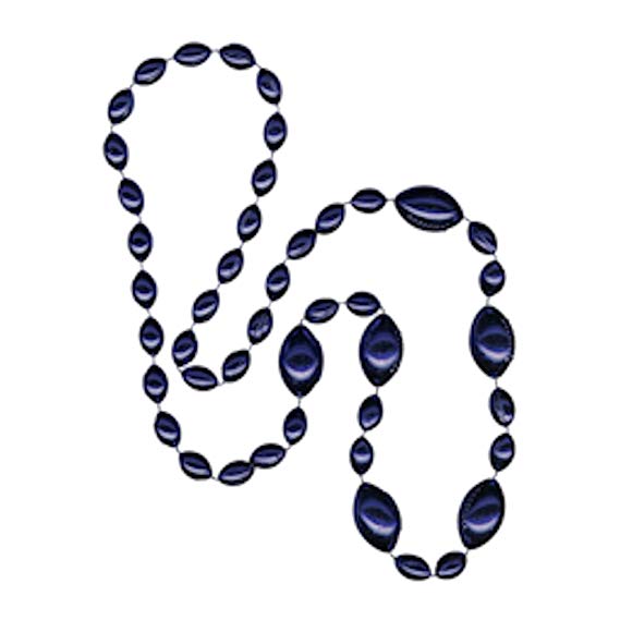 Jumbo Football Beads Navy Blue/Navy Blue 2 Piece