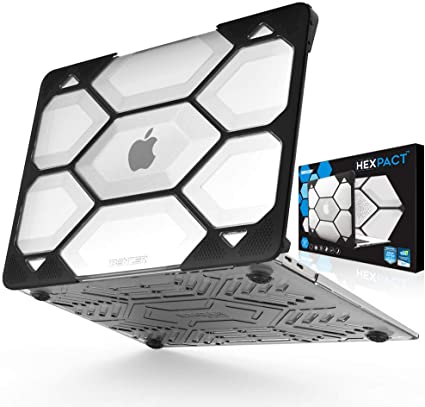 IBENZER Hexpact MacBook Air 13 Inch Case 2020 2019 2018 Release New Version A1932, Heavy Duty Protective Case for Apple Mac Air 13 Retina with Touch ID, Clear, HAT13CYCL