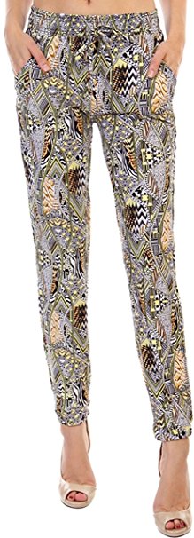 ToBeInStyle Women's Fun Print Dawstring Joggers