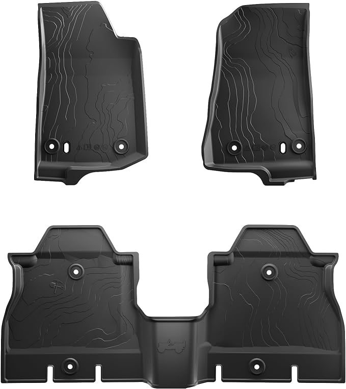 Floor Mats fits Wrangler JL 4x4 2018-2023, JOYTUTUS TPE All-Weather Protection Floor Liners Front & Rear Complete Set, Heavy Duty Waterproof Odorless fits Wrangler JL 4x4 2018-2023(Not Fits 4xe)