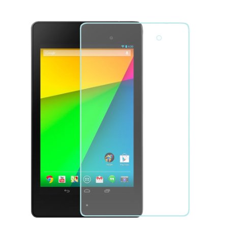 Google Nexus 7 2nd generation tempered glass screen protector, Tranesca Anti scratch HD clear tempered glass Screen Protector for Google Nexus 7 2nd generation tablet 2013 edition