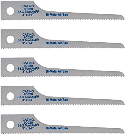 Tool Aid S&G (90020) Reciprocating Air Saw Blades, Pack of 5