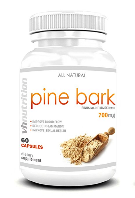 Pine Bark Supplement Powder in Capsules for Men and Women