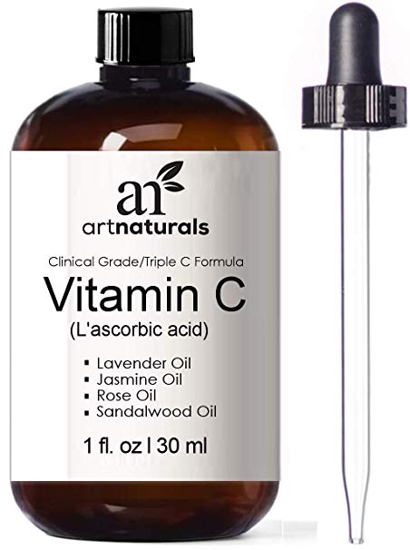 ArtNaturals Vitamin C Serum for Face - (1 Fl Oz / 30ml) - Facial Anti-Aging - Eye Wrinkle Repairs Dark Circles, Spot Corrector Remover and Sun Damage - Salicylic Acid