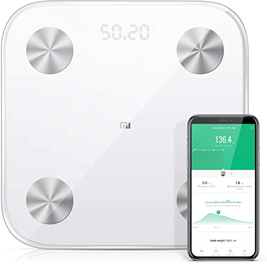 Mi Body Fat Scale,High Precision Personal Scale with Bluetooth Connection to iOS and Android Smartphones