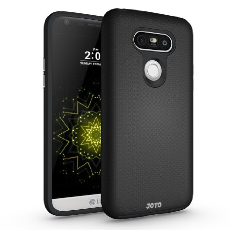 LG G5 Case Cover, JOTO Hybrid Dual Layer Shock-Resistant Protective Case, Stylish Slim Armor Case for LG G5 2016 (Black)